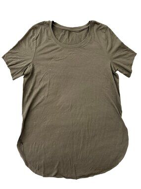 Lululemon Lab T Shirt Rounded Hem Size 4